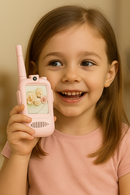 Kids Video Walkie Talkies – Rechargeable, Camera-Powered Fun for Ages 3–12
