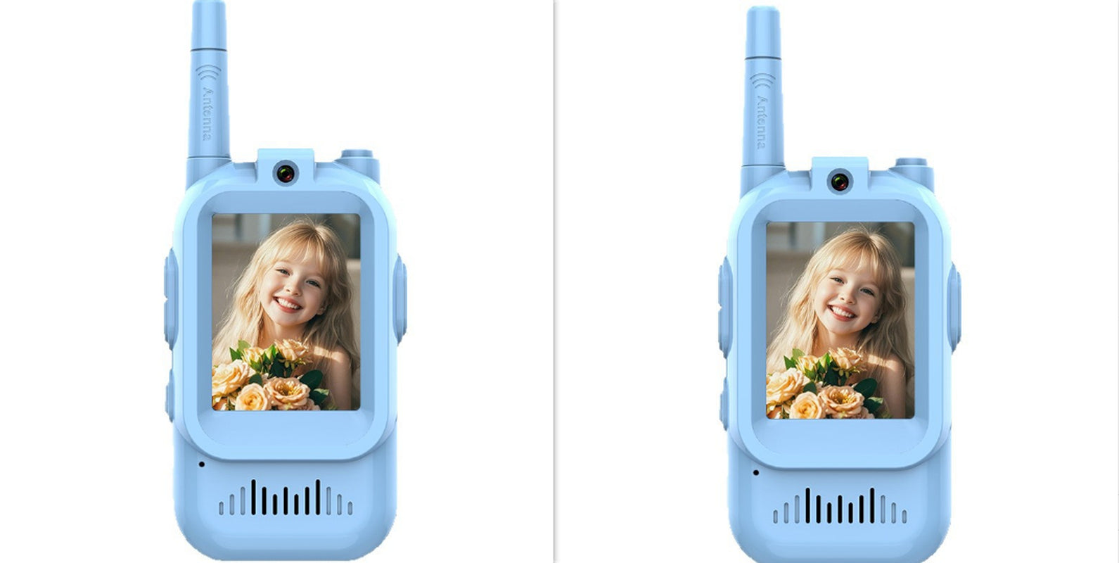 Mini Video Wireless Walkie Talkies for Kids Handheld 2 Pack Rechargeable Intercom Cam Outdoor Family Games Gift for Boys Girls